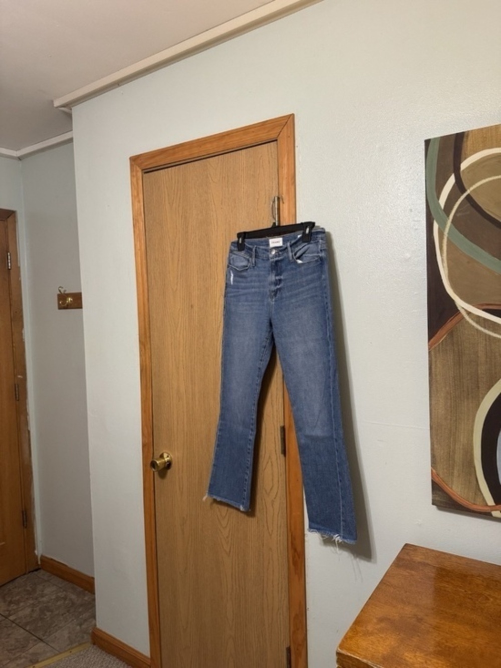 Frame "Le High Straight" Size 27 Medium Wash High-Rise Straight Leg Jeans